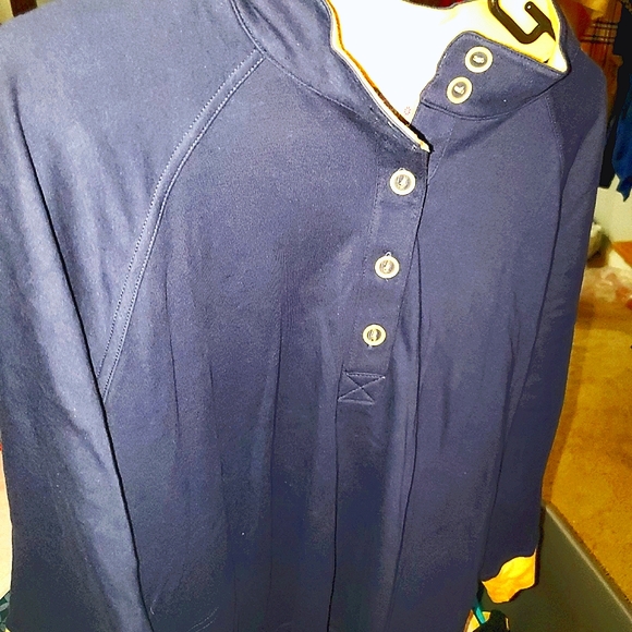 NWOT QVC Sports Savvy blue and yellow shirt - Picture 6 of 6